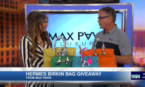 Michael Mack of Max Pawn Announcing the Hermes Birkin Bag Giveaway