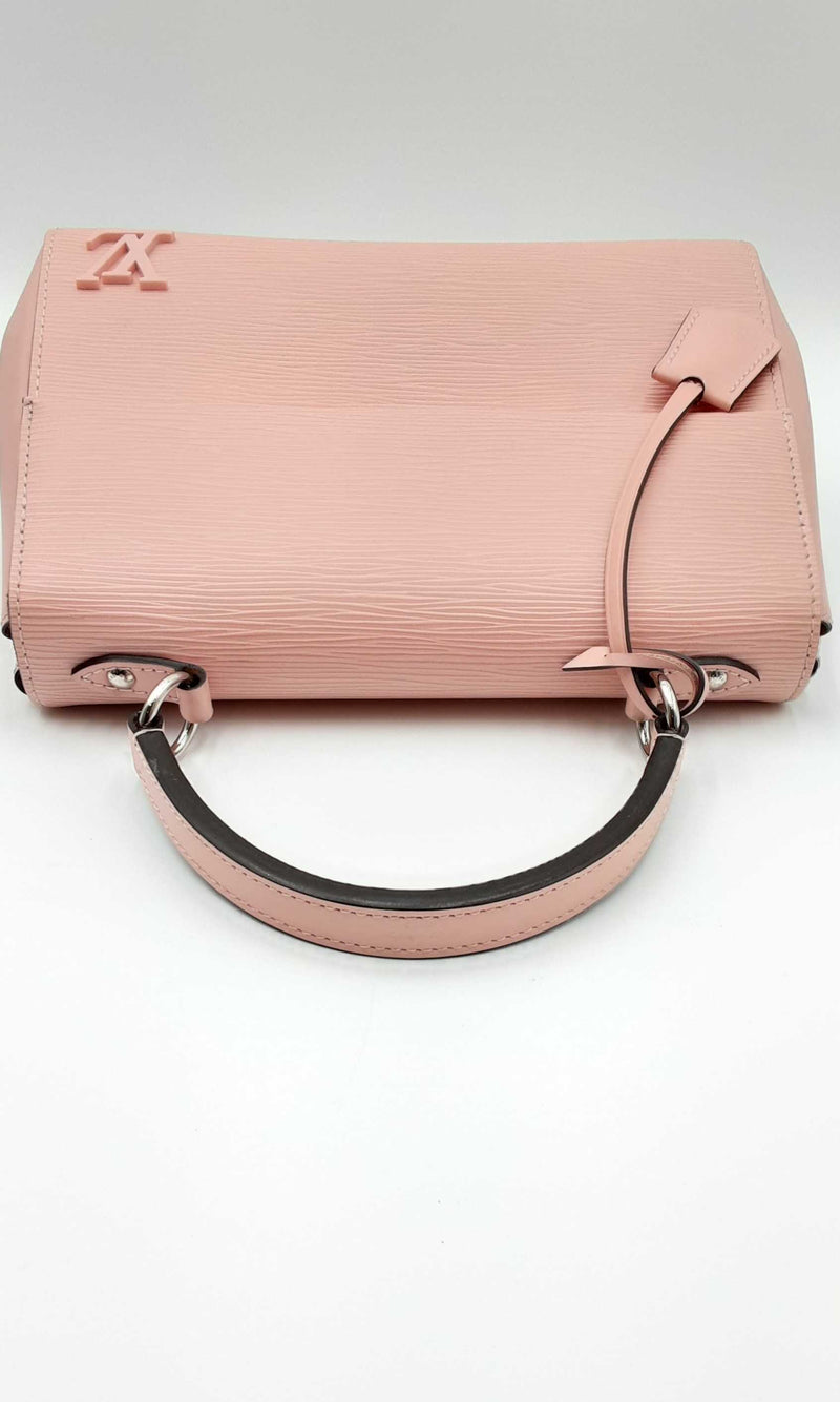 Louis Vuitton Textured Epi Pink Leatner Cluny Pm Top Handle Bag 144030007237