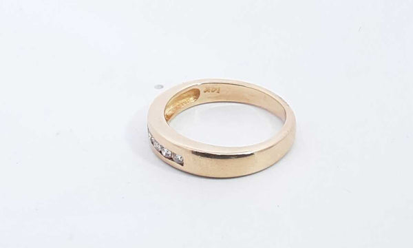 14k Yellow Gold Diamond 0.21ctw Ring Size 7.5 Hs1123lrxsa