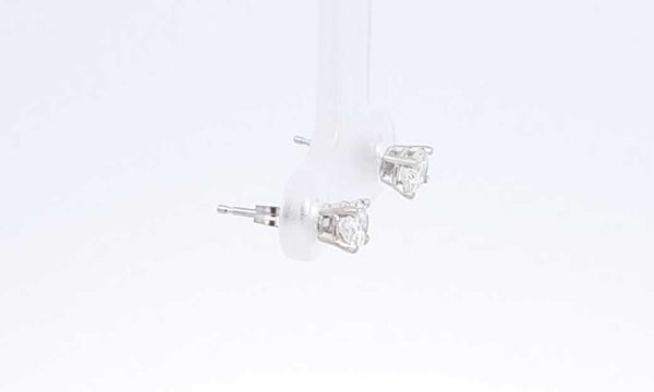 14k White Gold Diamond Stud Earrings 0.5ctw 0.68 Grams Eborxdu 144010023691