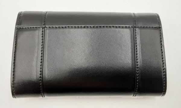 Balenciaga Hourglass Black Leather Folding Wallet Eb0823wrxdu