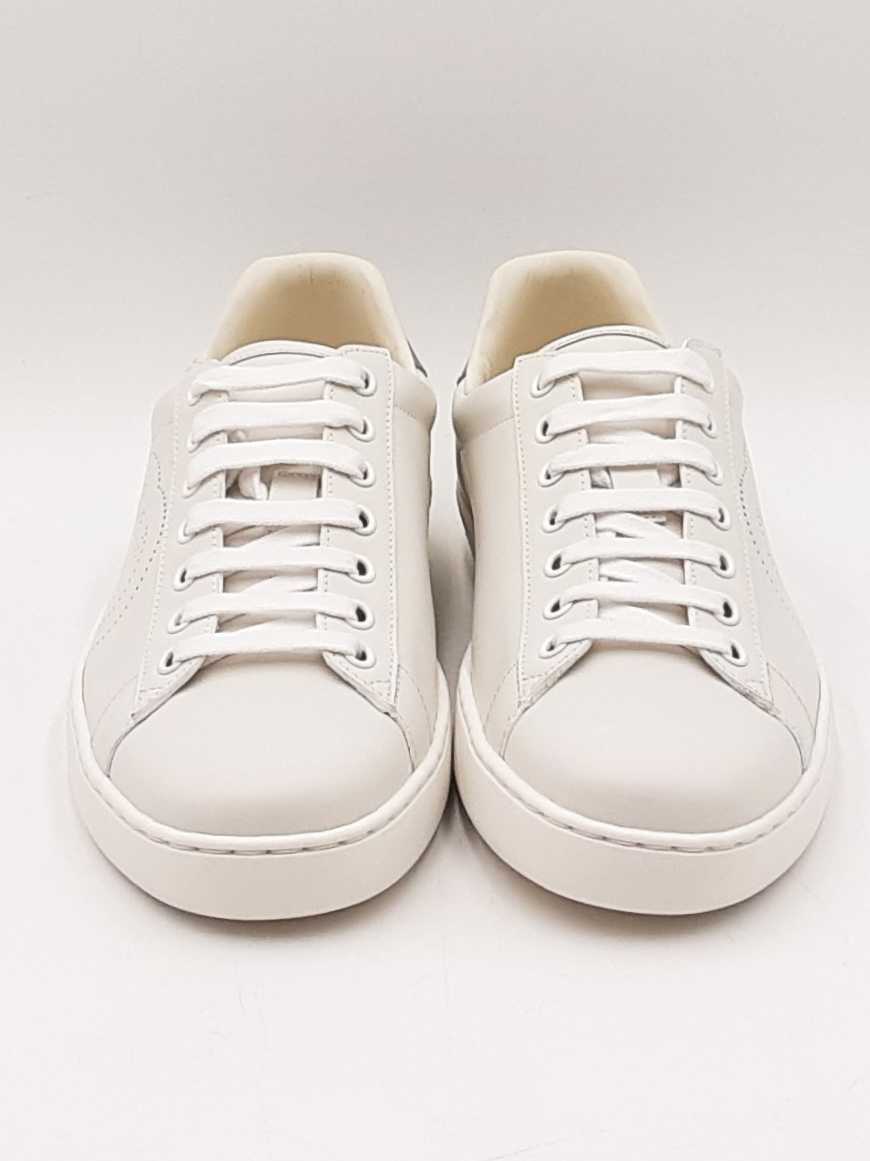 Gucci Ace Interlocking G White Leather Sneakers Size 6.5