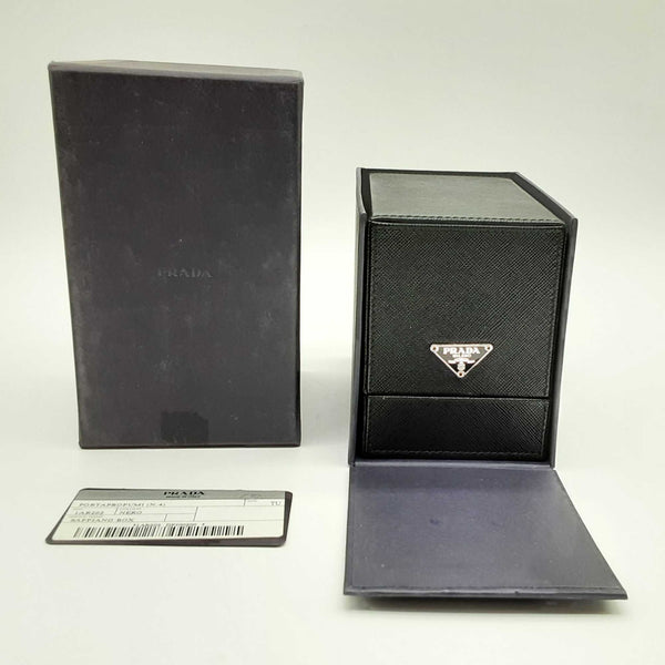 Prada Black Saffiano Leather Perfume Box Do0623rxde