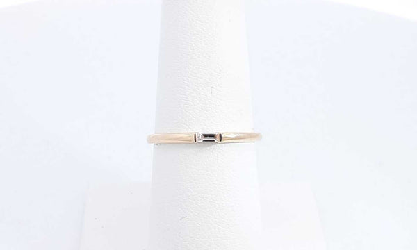 14k Yellow Gold Diamond Ring Size 6.75,  1.8 Grams Eb0324rwdu