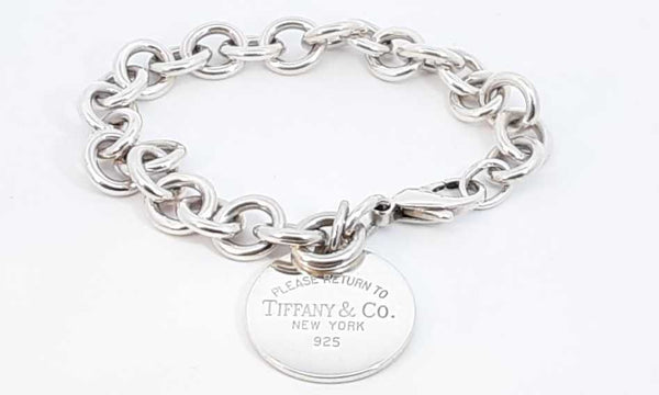 Tiffany & Co. Return To Tiffany Round Tag Sterling Bracelet Eboxzdu 144010020599
