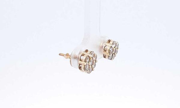 14k Yellow Gold Diamond Stud Screwback Earrings 0.56ctw 2.2g Ebloxdu144030005411