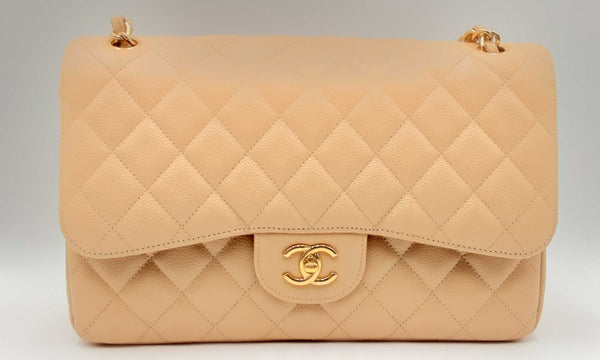 Chanel Caviar Quilted Jumbo Double Flap Shoulder Bag Ebixxzdu 144030004861