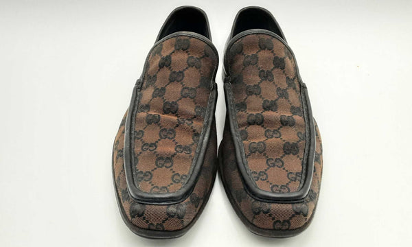 Gucci Monogram Loafers Size 8.5 D Hs0323crsa