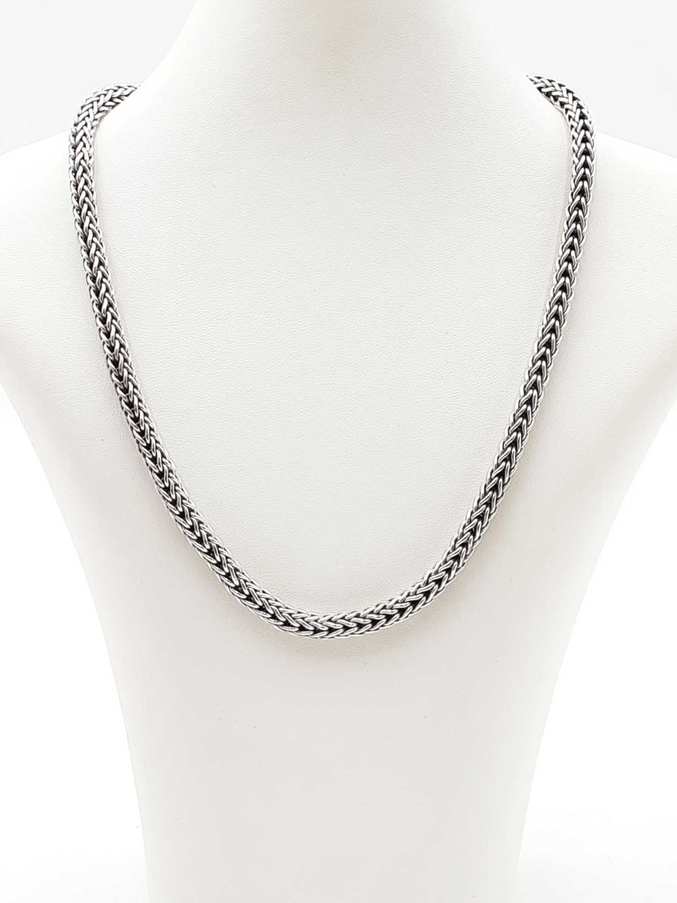 Gail Scott Sterling Silver Fox Tail Chain 67.7 Grams 18 Inch