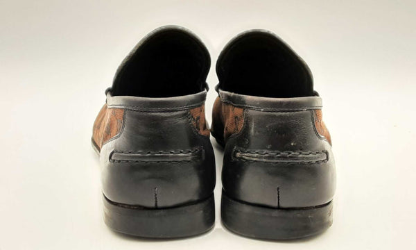 Gucci Monogram Loafers Size 8.5 D Hs0323crsa