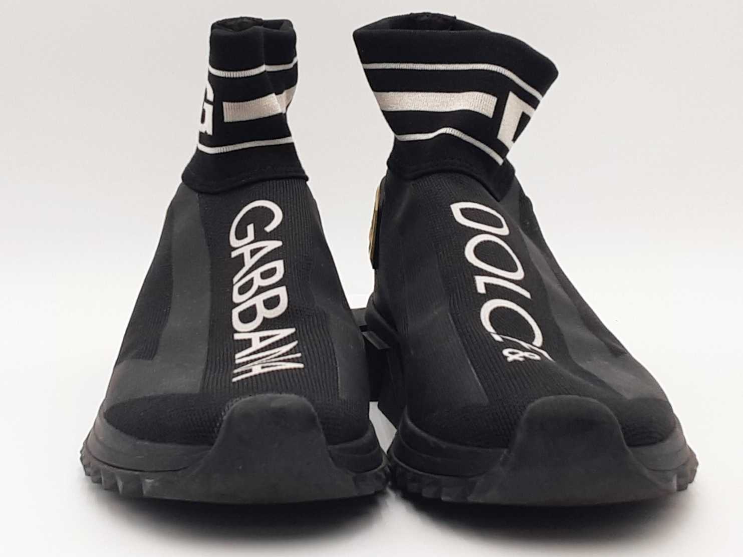 【新品】DOLCE&GABBANA ソックススニーカー　40 Dolce & Gabbana Sorrento Logo Sock Sneakers Black Size 8