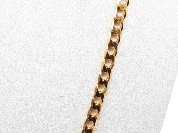 14k Yellow Gold 22.3g Concave Curb Chain 19 In Do0424cxzde
