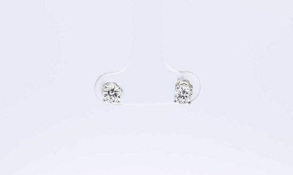 14k White Gold Diamond Stud Earrings 0.5ctw 0.68 Grams Eborxdu 144010023691