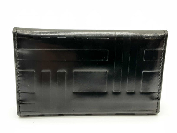 Prada Milano Black Patent Leather Mini Key Case Holder Do0224ezde