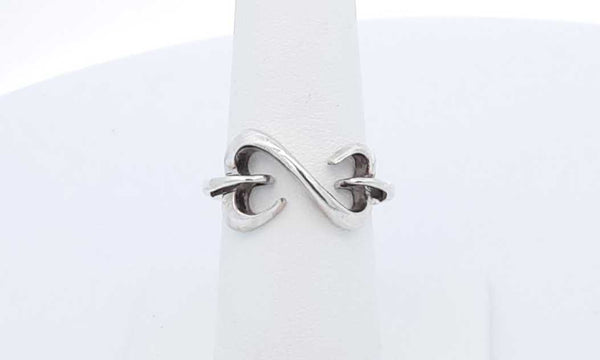 Sterling Silver Heart Ring Size 7, 3.94 Grams Eb0623rdu