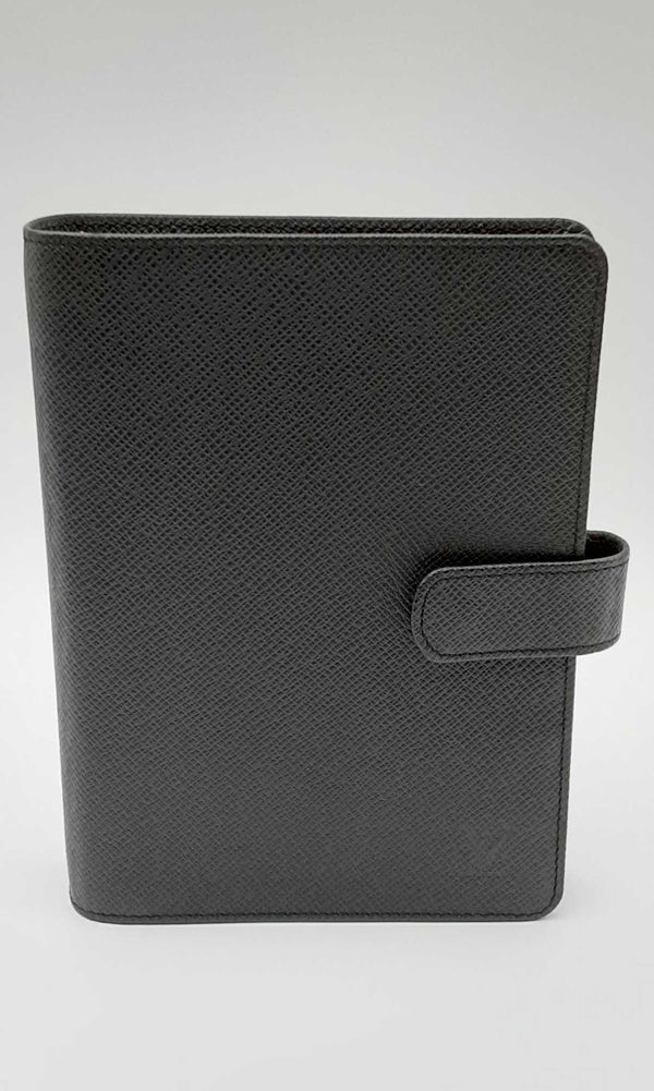 Louis Vuitton Black Taiga Leather Ring Agenda Cover Eblzxdu 144030004705