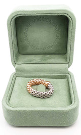 18k Rose & White Gold Vicenza Fope Flex It Mesh Ring Size 8 Ebirxsa 144010035535