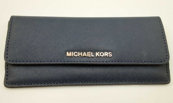 Michael Kors Long Wallet In Navy Eb0424lxdu