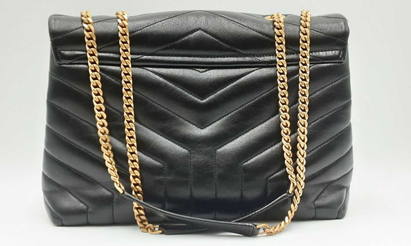 Yves Saint Laurent Loulou Black Quilted Leather Shoulder Bag Eb1123lwxzdu