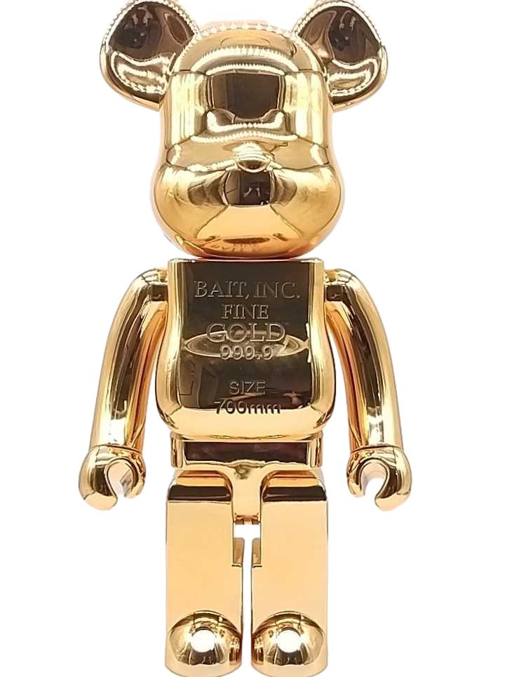 Medicom Toy Bearbrick X Bait X Medicom Gold Bar 1000% Figure
