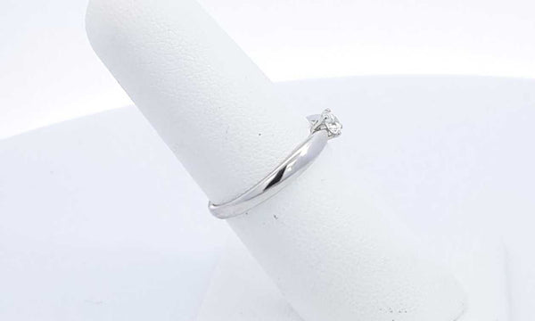 Tiffany & Co. Platinum 0.21ctw Diamond Solitare Ring Size 6.25 Eb0723ixzdu