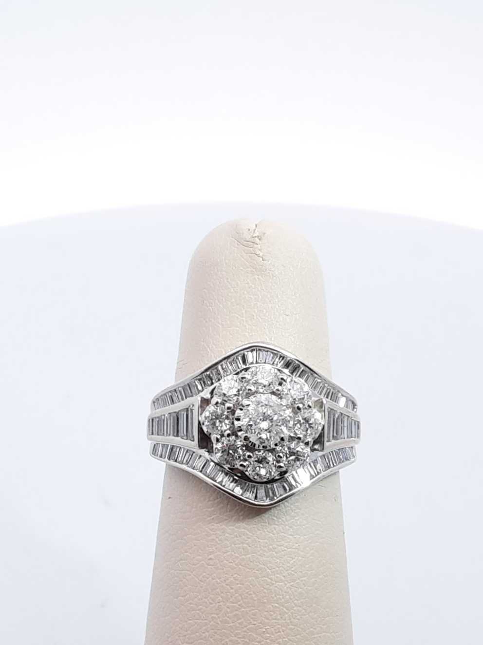 14k White Gold 2.92ctw Diamond Ring Size 6.5, 8.39 Grams Hs0124rxzsa – Max  Pawn