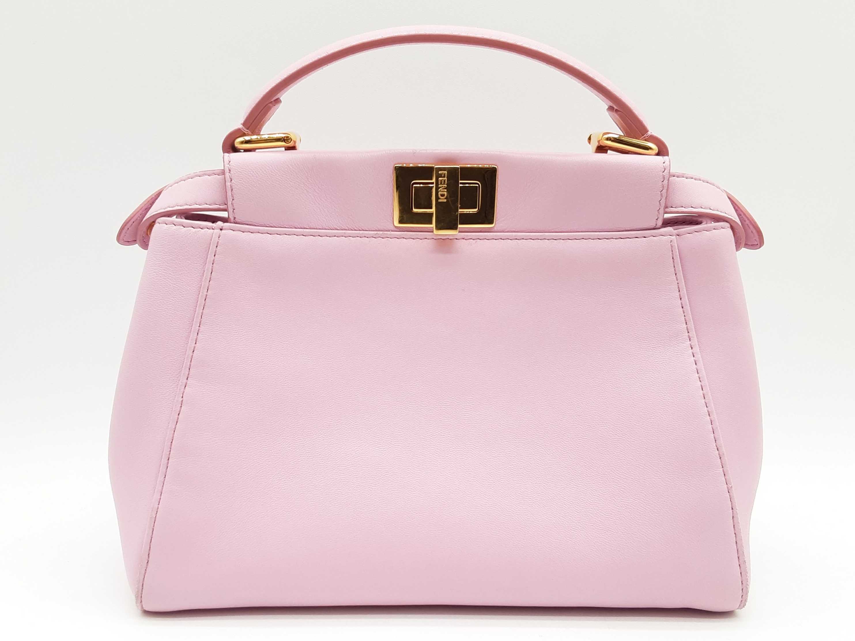 FENDI ロゴ ハンドバッグ | ピンク | FARFETCH JP