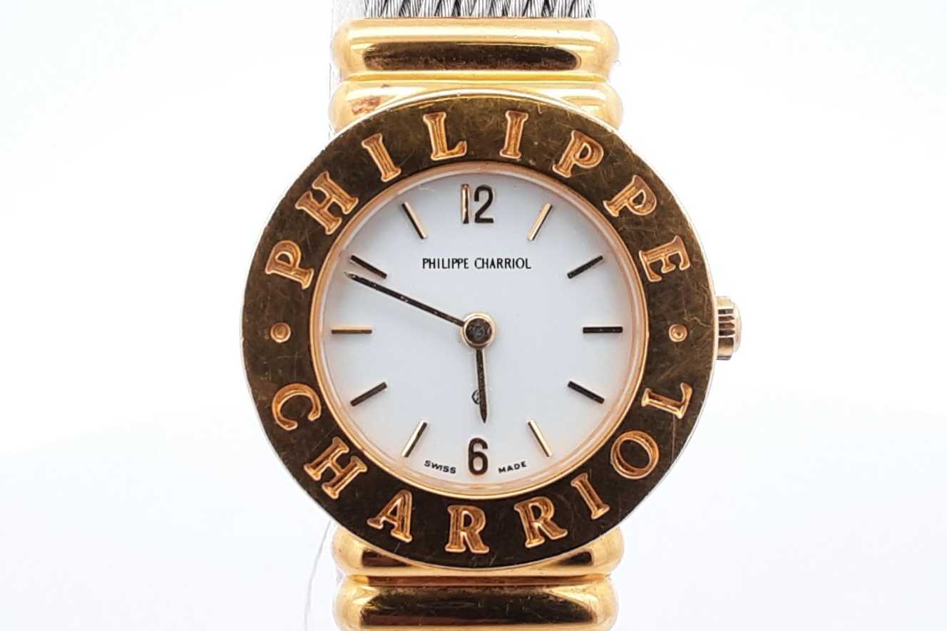 Philippe Charriol Cable Bracelet Quartz Stainless Steel Watch