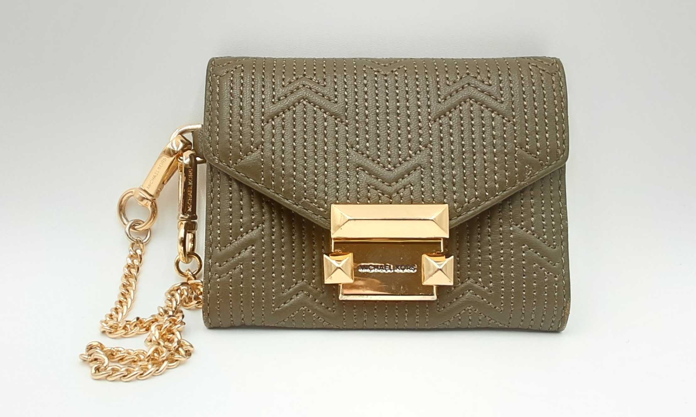 Whitney small leather chain wallet new arrivals