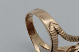 14k Yellow Gold Queen Nefertiti Bust Ring With Gemstones 11.8g Sz 7.5 Eb926ccrsa