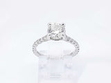 A. Jaffe 2.02 Cttw Diamond & 14k White Gold Ring 3.2 Grams Size 5.75 Fwworxdu