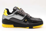 Louis Vuitton Lv Black & Yellow Trainers Sneakers Size 6.5 Eb0126rorsa