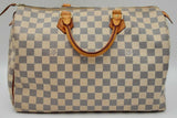 Louis Vuitton Damier Azur Speedy 35 Top Handle Bag Eb0924oxzdu