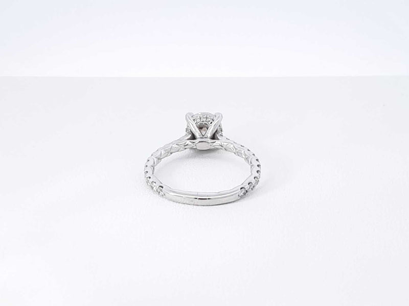 A. Jaffe 2.02 Cttw Diamond & 14k White Gold Ring 3.2 Grams Size 5.75 Fwworxdu