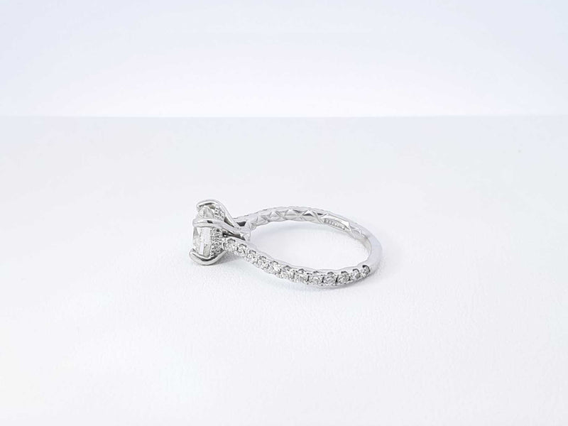 A. Jaffe 2.02 Cttw Diamond & 14k White Gold Ring 3.2 Grams Size 5.75 Fwworxdu