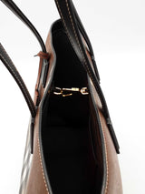 Burberry Check Tote Bag In Brown Eb0826wxzde