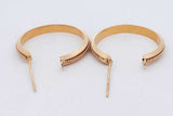 18k Yellow Gold Hoop Earrings 6.2 Grams Eb0726iorsa