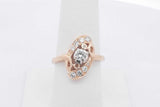 0.66cttw Diamond Ring In 14k Yellow Gold 4.4 Grams Size 7.75 Eb0426wxzsa