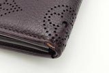 Louis Vuitton Perforated Monogram Dark Purple Mahina Amelia Wallet Eb0826lrxsa