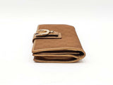 Gucci Timeless Gg Supreme Bronze & Gold Canvas Continental Wallet Fw0725crdu