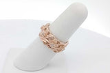 14k Rose Gold Diamond Floral Eternity Band 7.8 Grams Size 6 Eb0926pexsa