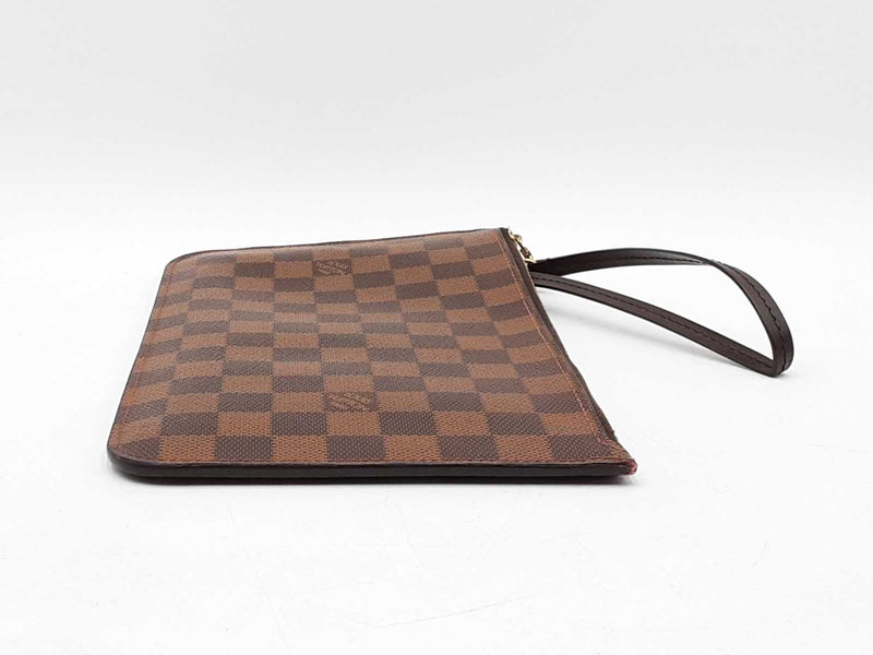 Louis Vuitton Neverfull Pochette In Damier Ebene Coated Canvas Fw0925wirdu