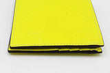 Gucci Neon Yellow Rubber Effect Gg Embossed Bifold Wallet Eb0326lpxdu