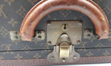 Louis Vuitton Monogram Hard Leather Alzer Travel Trunk Suitcase Eb0623pxxzdu