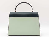 Kate Spade Darcy Top Handle Bag In Green Colorblock Grained Leather Fw1225wrdu