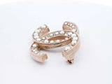 Chanel Cc Gold-tone Brooch In Faux Pearls & Strass Fw1025lrxdu