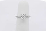1.12ctw Asscher Cut Diamond Ring In 14k White Gold 2.6 Grams Size 4 Eb0525lpzxsa
