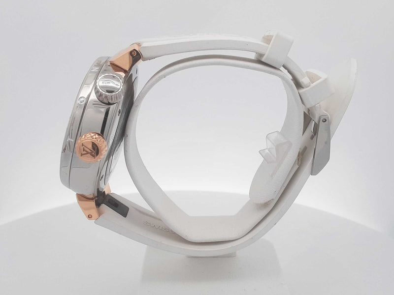 Louis Vuitton Tambour Street Diver Qrtz 39.5mm Steel 18k Pink Gold Sd0825wrzxsa