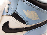 Nike 555112-401 Air Jordan 1 Mid Ice Blue White Shoes Size Us 6y Do0426ixde