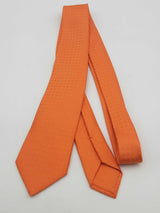 Hermes Orange 100% Silk Tie Eb0726crsa